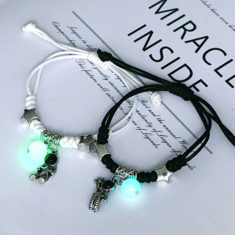 Popular Luminous Bracelet Female Student Two Girlfriends Friendship Korean Version Fashion Luminous Bracelet Male and Female Couples