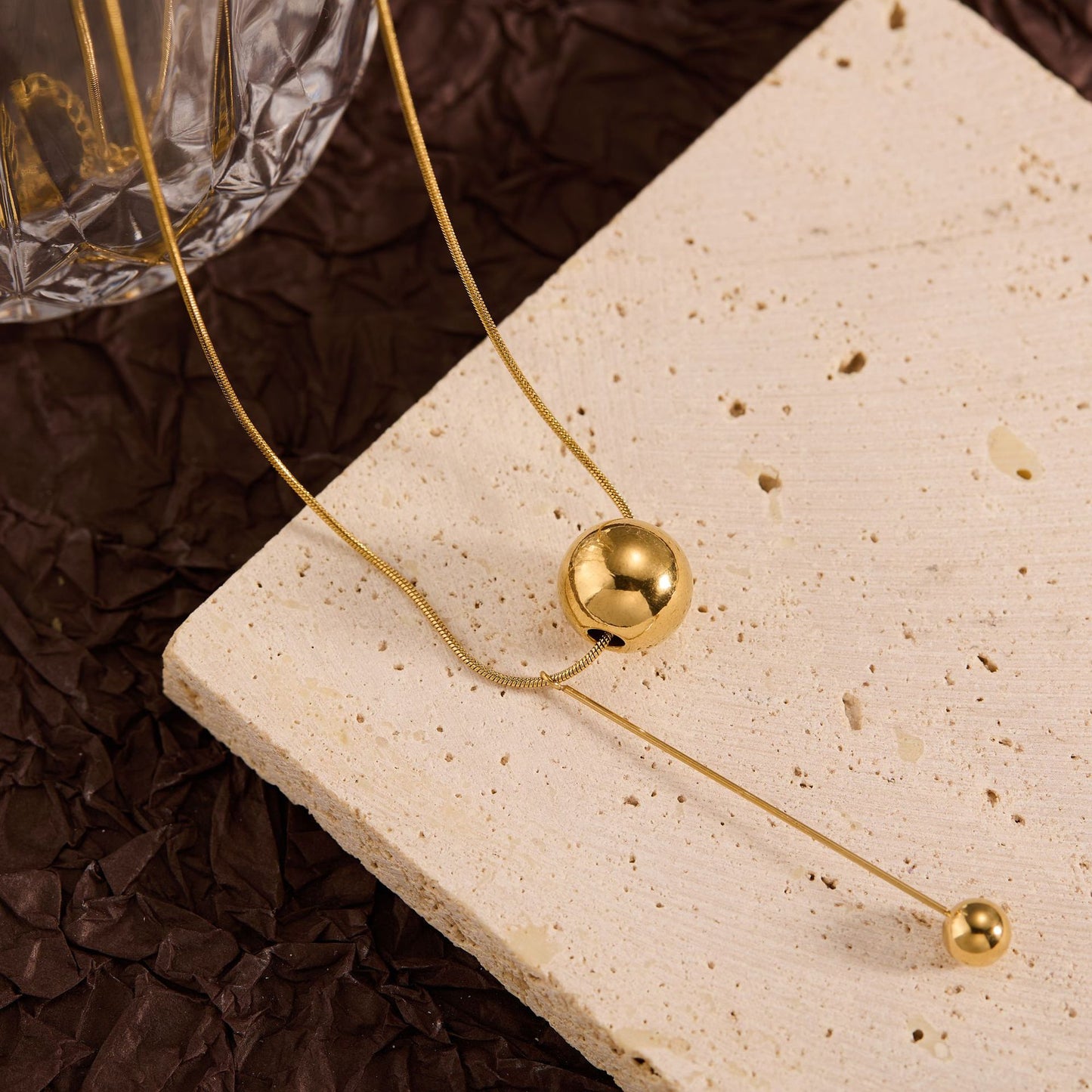 Summer New Titanium Steel Non-fading Versatile Necklace Light Luxury Simple Pendant Women's Necklace