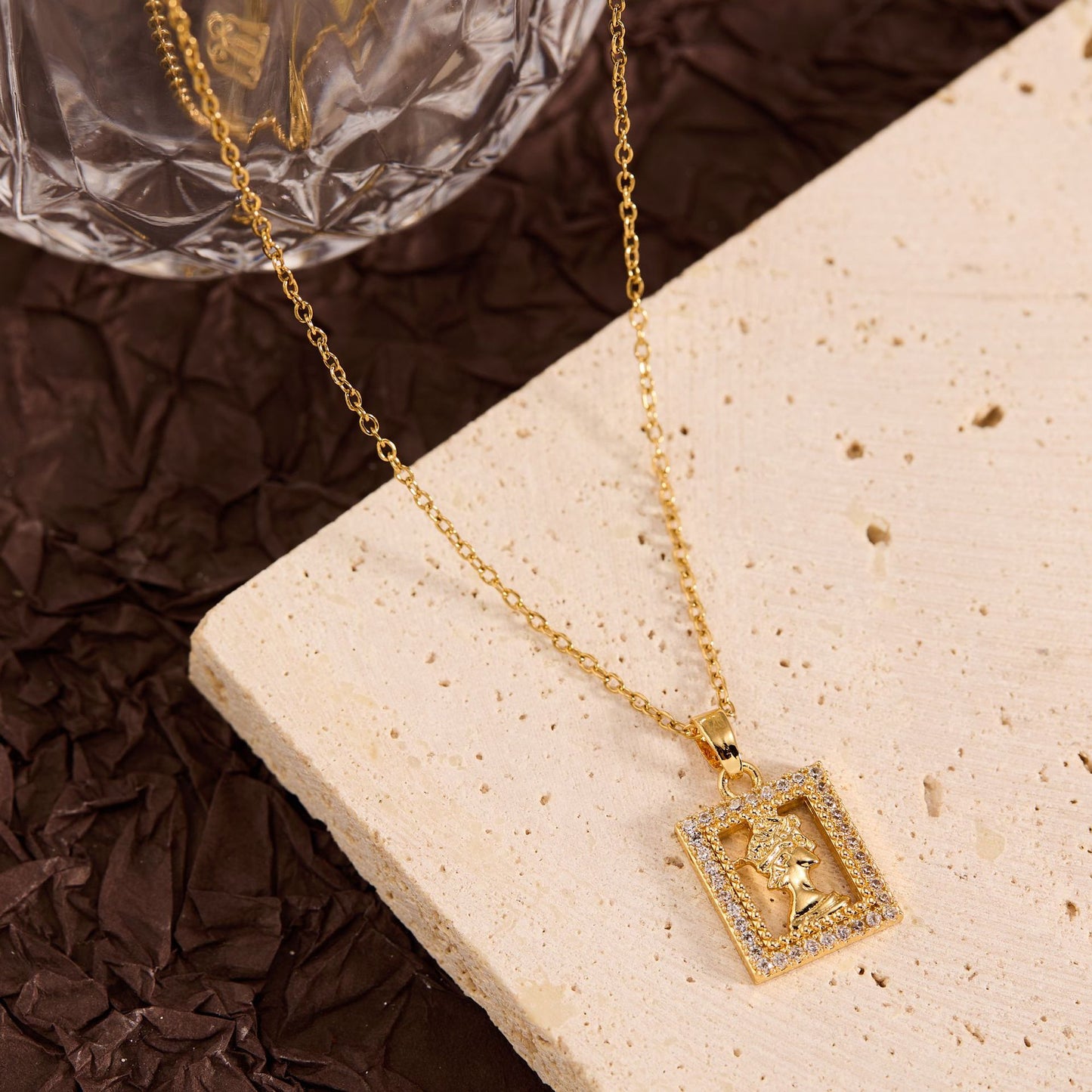 Summer New Titanium Steel Non-fading Versatile Necklace Light Luxury Simple Pendant Women's Necklace