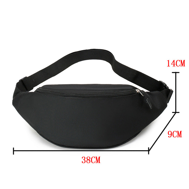 New Simplified Sports Mobile Phone Fanny Pack Men's Simple Korean Shoulder Messenger Bag Women's Solid Color Close-fitting Breast Bag