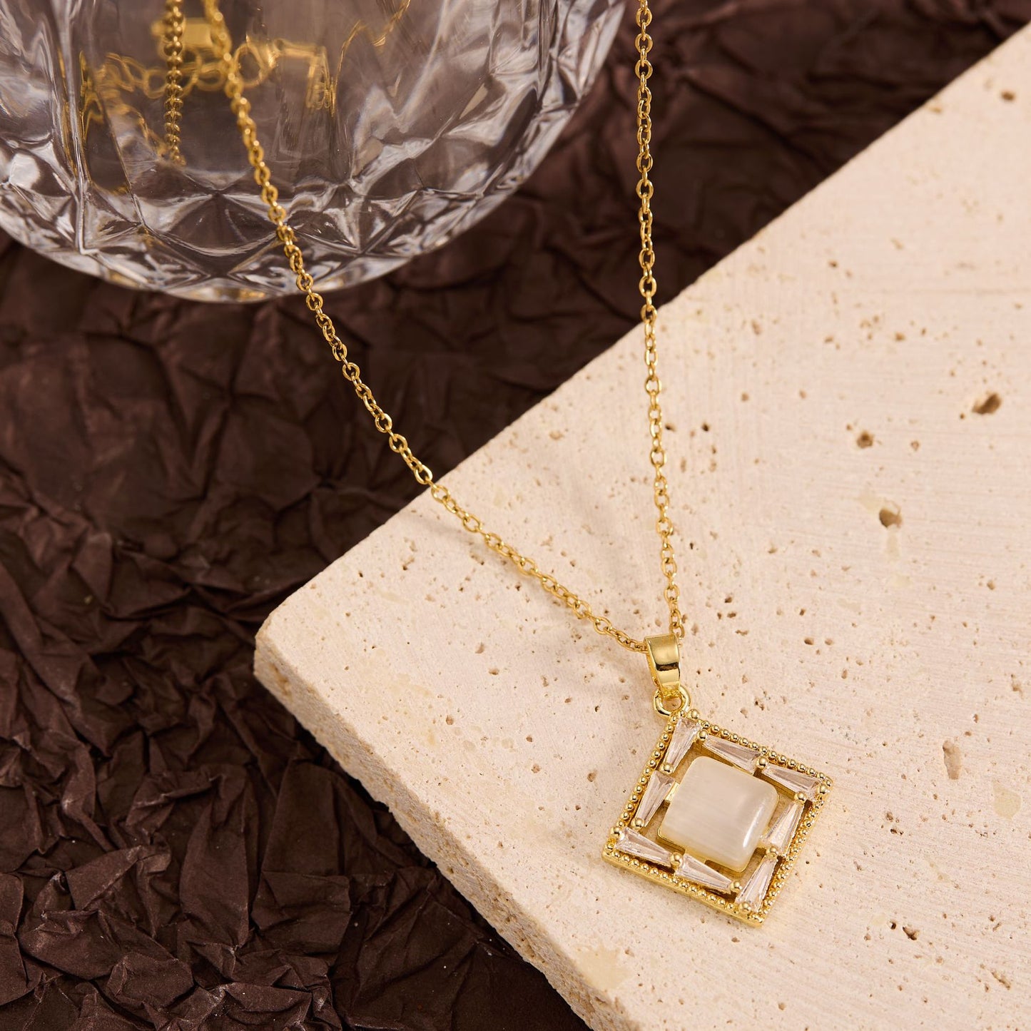 Summer New Titanium Steel Non-fading Versatile Necklace Light Luxury Simple Pendant Women's Necklace