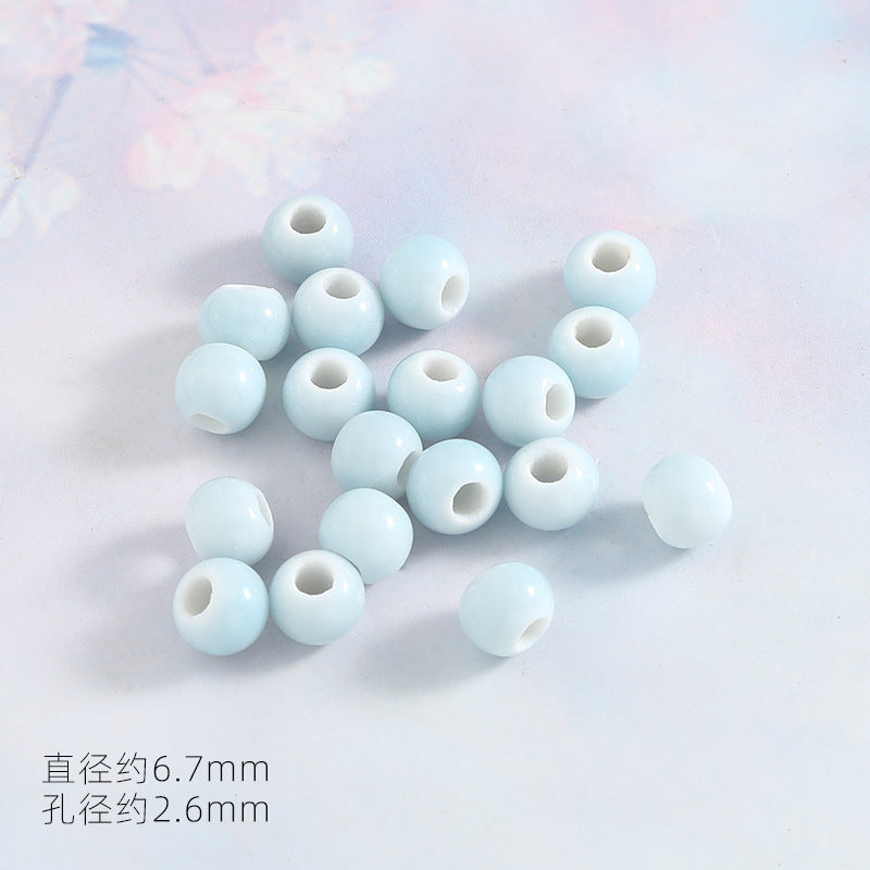 Ocean Wind Ceramic Beads Rabbit Conch Cat Claws Beaded Accessories Handmade Material DIY Loose Beads Bracelet Accessories