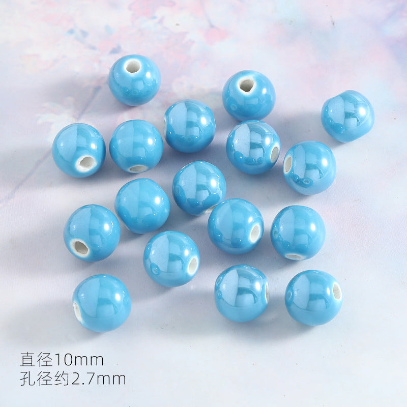 Ocean Wind Ceramic Beads Rabbit Conch Cat Claws Beaded Accessories Handmade Material DIY Loose Beads Bracelet Accessories