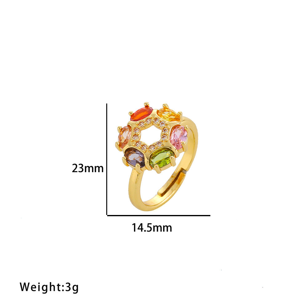 European and American Fashion Retro Niche Light Luxury High Sense Personalized Opening Ring Fashion Jewelry Factory Direct Sales