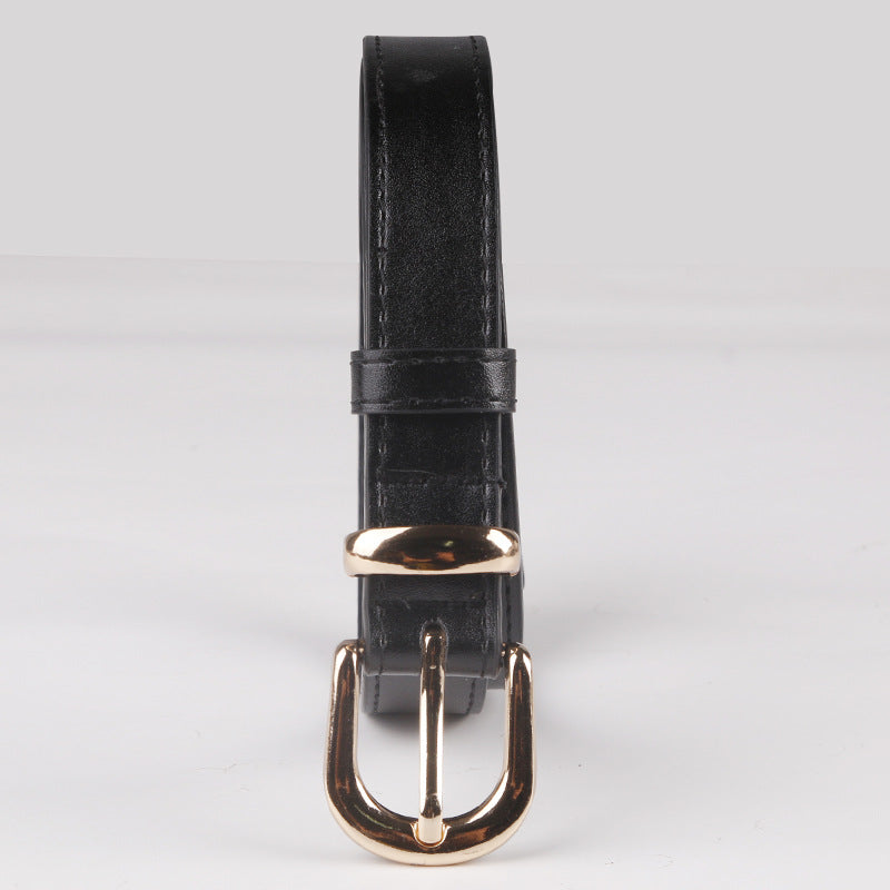 New Fashionable Women's Belt Simple and Versatile Jeans Belt Female Student Decorative Pin Buckle Belt Manufacturer Wholesale