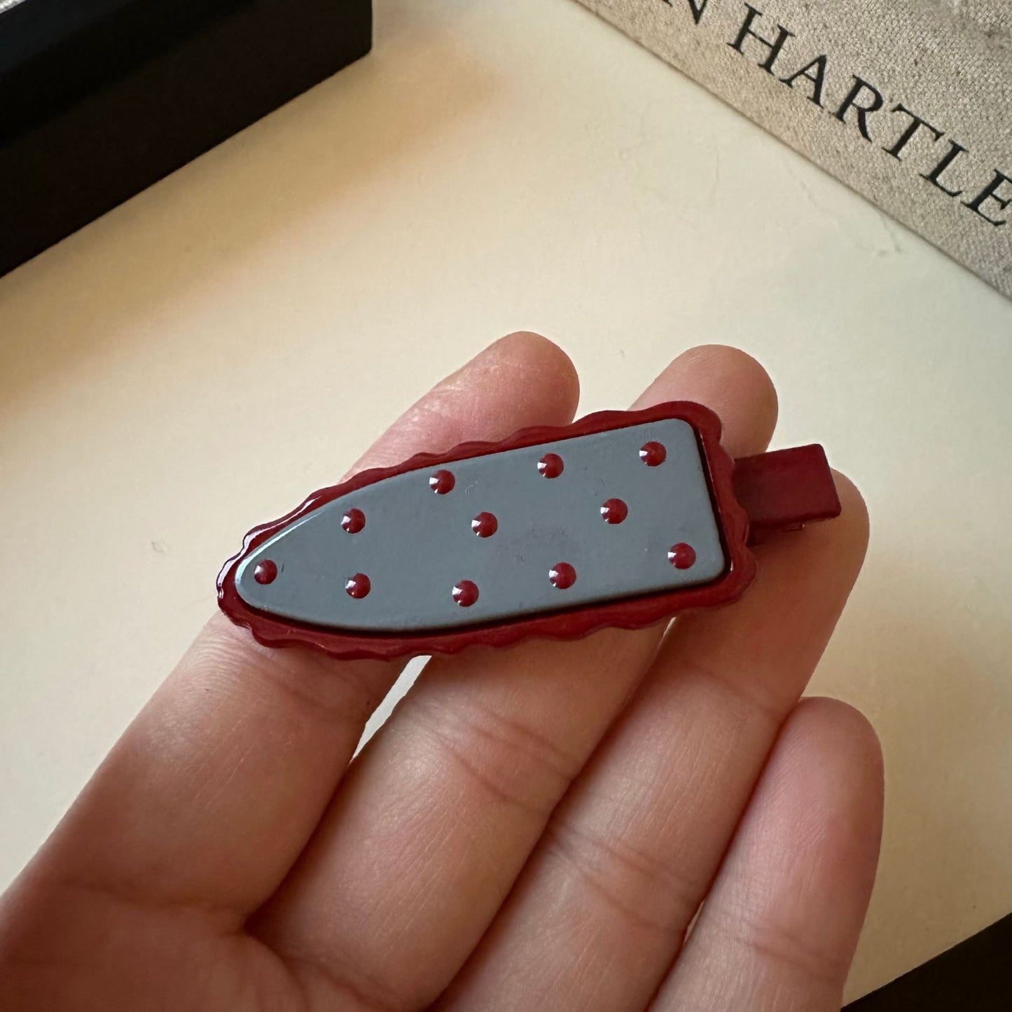 New Retro Polka Dot Double-layer Seamless Clip Bangs Clip Girl Simple Hairpin Side Versatile Temperament Hairpin Hair Accessories