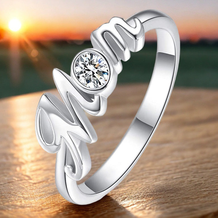 Popular Mother's Day Gifts MOM Mom Holiday Gifts Niche Non-Fading Ring Women