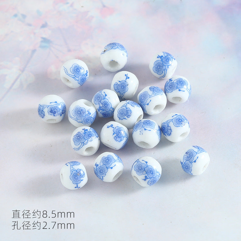 Ocean Wind Ceramic Beads Rabbit Conch Cat Claws Beaded Accessories Handmade Material DIY Loose Beads Bracelet Accessories