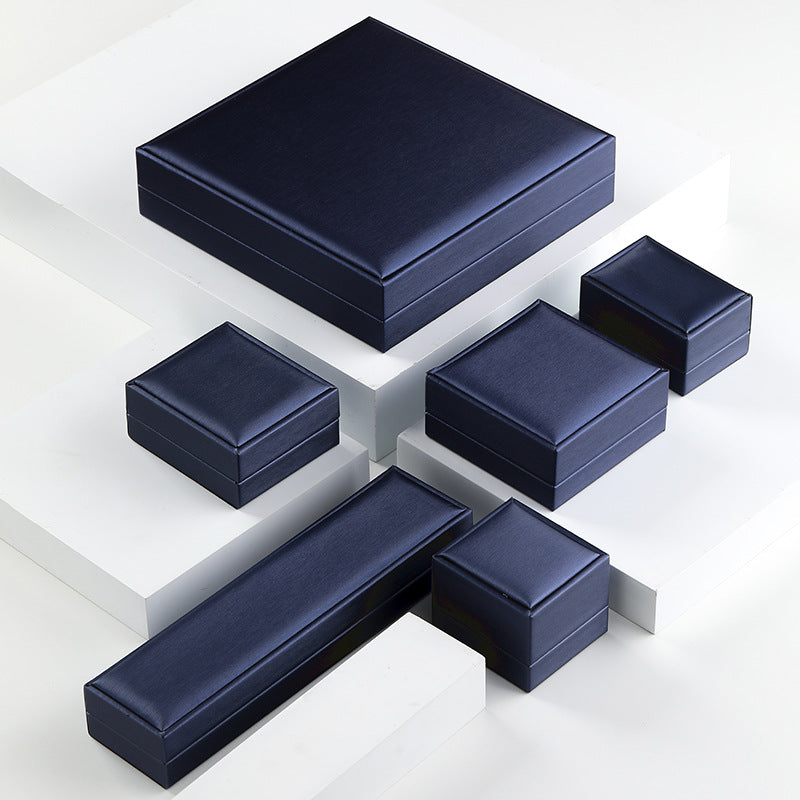 High-end PU Brushed Jewelry Box, Ring Jewelry Box, Premium Storage Box, Necklace, Pendant Box, Bracelet Box.