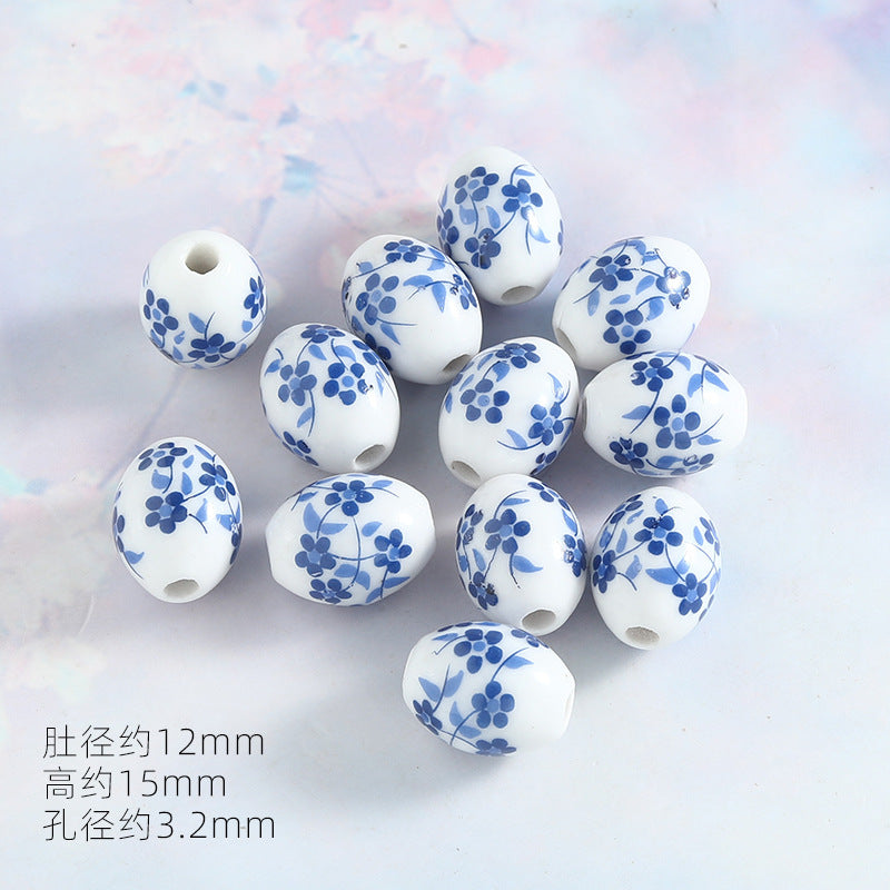 Ocean Wind Ceramic Beads Rabbit Conch Cat Claws Beaded Accessories Handmade Material DIY Loose Beads Bracelet Accessories