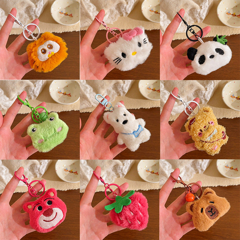Plush Doll Doll Pendant Cartoon Creative Keychain Stall Activity Small Gift Backpack Pendant Accessories Wholesale