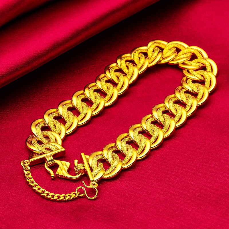 Gold-plated Women's Fashion Sand Gold Jewelry Boss Bracelet