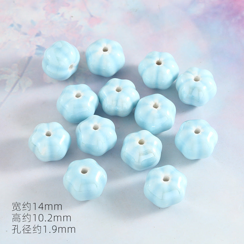 Ocean Wind Ceramic Beads Rabbit Conch Cat Claws Beaded Accessories Handmade Material DIY Loose Beads Bracelet Accessories