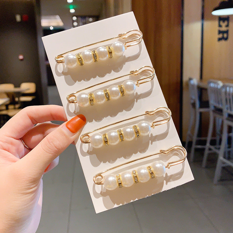 Jeans Waistband Reduced Waist Buckle Brooch Women's Skirt Tightened Waist Artifact Pin Fixed Anti-light Buckle Button