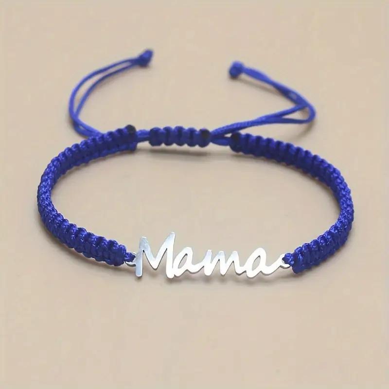 Mama Mother's Day Red Rope Woven Lucky Bracelet Fashion Versatile Bracelet Hand Jewelry Wholesale