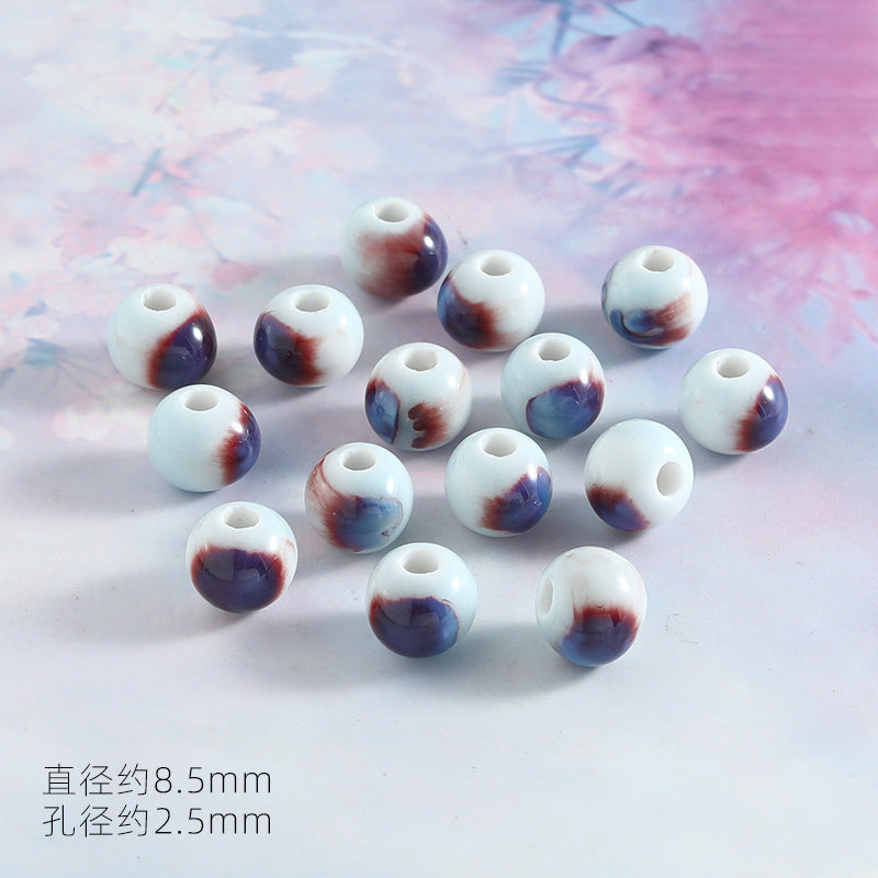 Ocean Wind Ceramic Beads Rabbit Conch Cat Claws Beaded Accessories Handmade Material DIY Loose Beads Bracelet Accessories