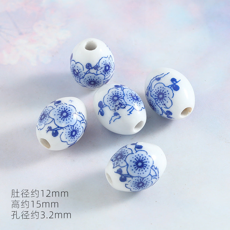 Ocean Wind Ceramic Beads Rabbit Conch Cat Claws Beaded Accessories Handmade Material DIY Loose Beads Bracelet Accessories