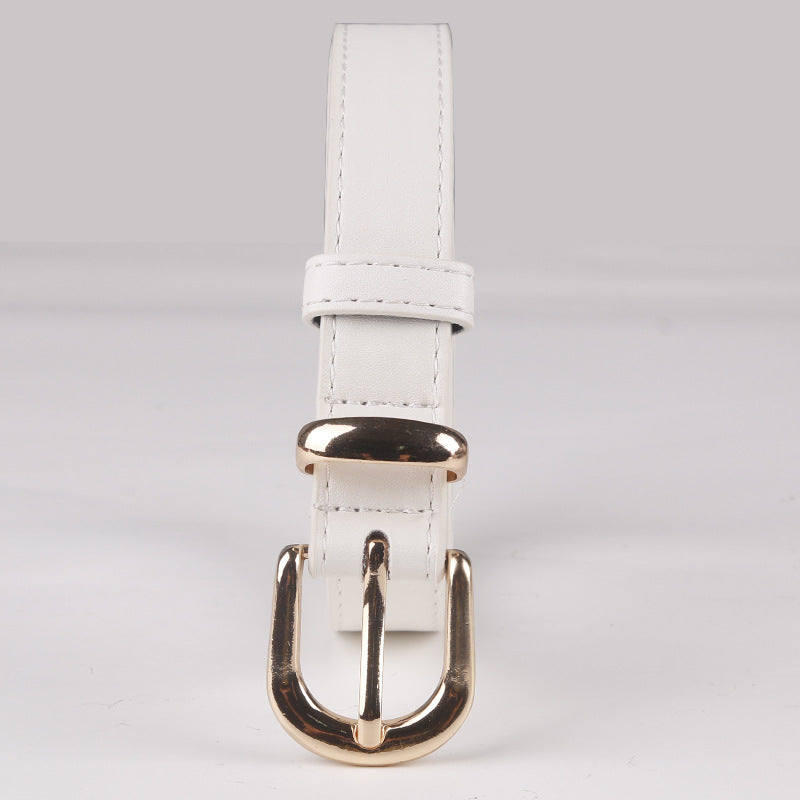 New Fashionable Women's Belt Simple and Versatile Jeans Belt Female Student Decorative Pin Buckle Belt Manufacturer Wholesale