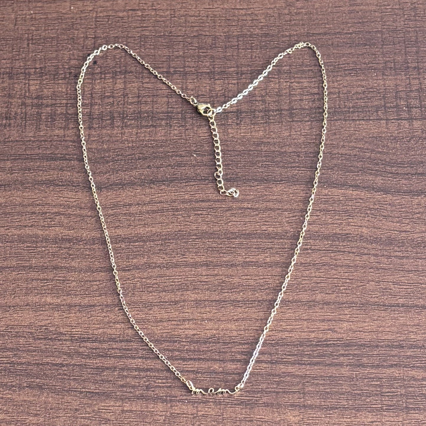 18K Gold Non-fading Stainless Steel Mama Necklace Neck Chain Parent-child Gift Mother's Day Gift Love Mom Necklace