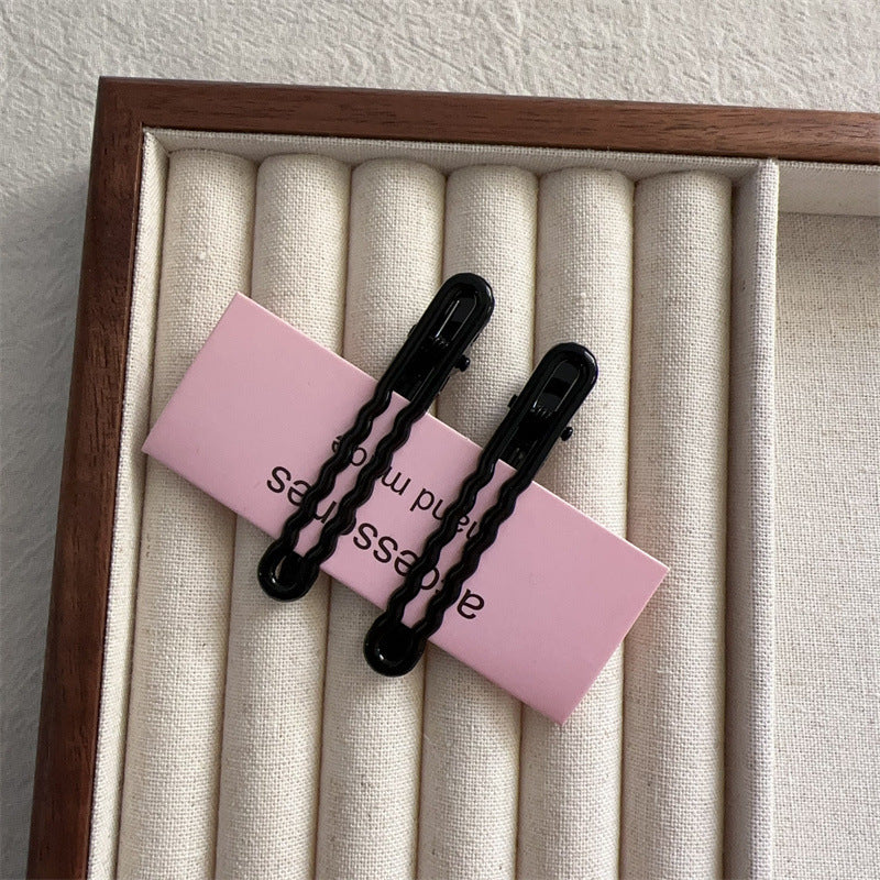 Korean Version of Color Hairpin, Wave Clip, Broken Hair Card, Bangs Clip, Seamless One-word Clip Does Not Hurt Hair Accessories, Headgear Wholesale