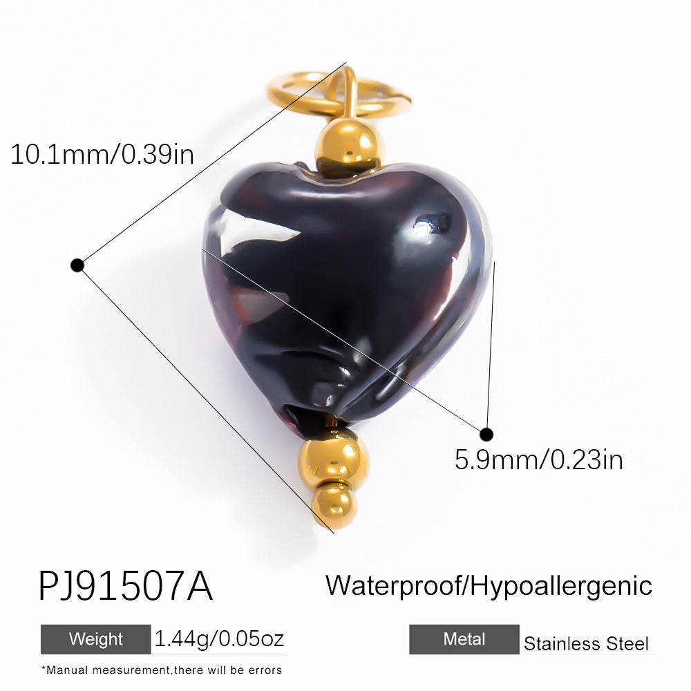 DIY Jewelry Accessories Do Not Fade, High-end Necklace Accessories Electroplated 18k Real Gold Stainless Steel Pendant Single Pendant