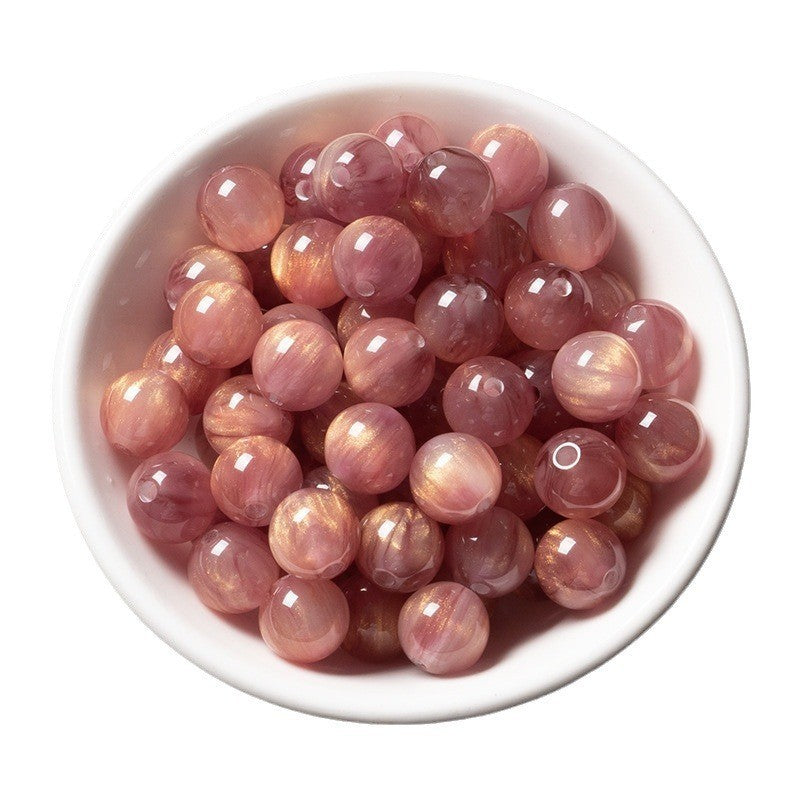 Wholesale Resin Streamer Gilt Gold Star Empty Imitation Cat's Eye Beads Beaded DIY Handmade Bracelet Necklace Loose Bead Accessories