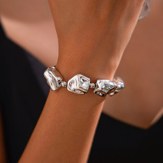 Glossy Geometric Bracelet Bracelet CCB Personalized Baroque Irregular Ladies Jewelry