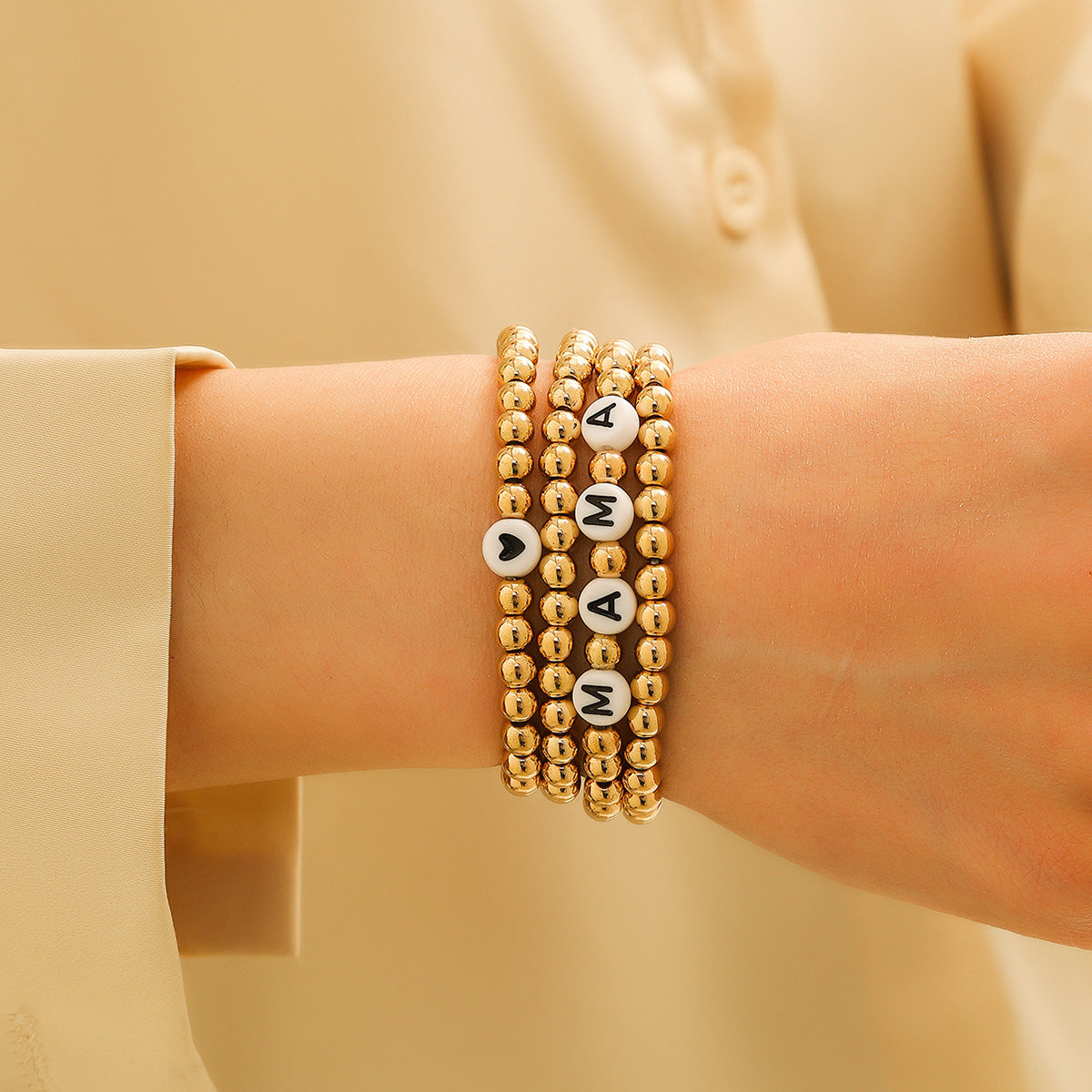 European and American Fashion Bracelets, Mother's Day Mother Gifts Beaded Jewelry, Simple Women's Bracelets and Jewelry