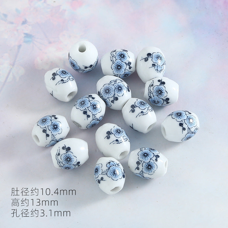 Ocean Wind Ceramic Beads Rabbit Conch Cat Claws Beaded Accessories Handmade Material DIY Loose Beads Bracelet Accessories