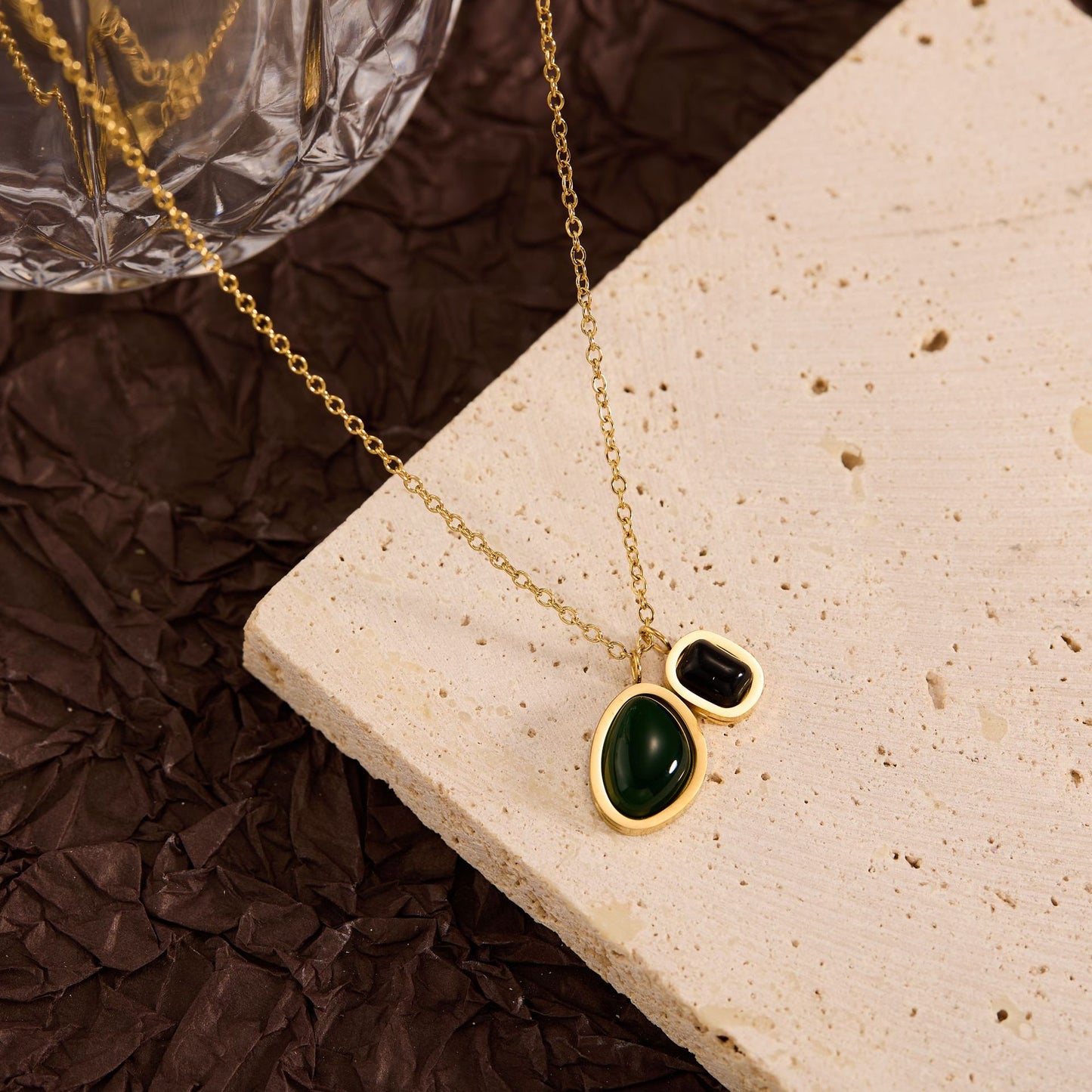 Summer New Titanium Steel Non-fading Versatile Necklace Light Luxury Simple Pendant Women's Necklace