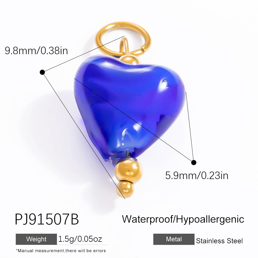 DIY Jewelry Accessories Do Not Fade, High-end Necklace Accessories Electroplated 18k Real Gold Stainless Steel Pendant Single Pendant