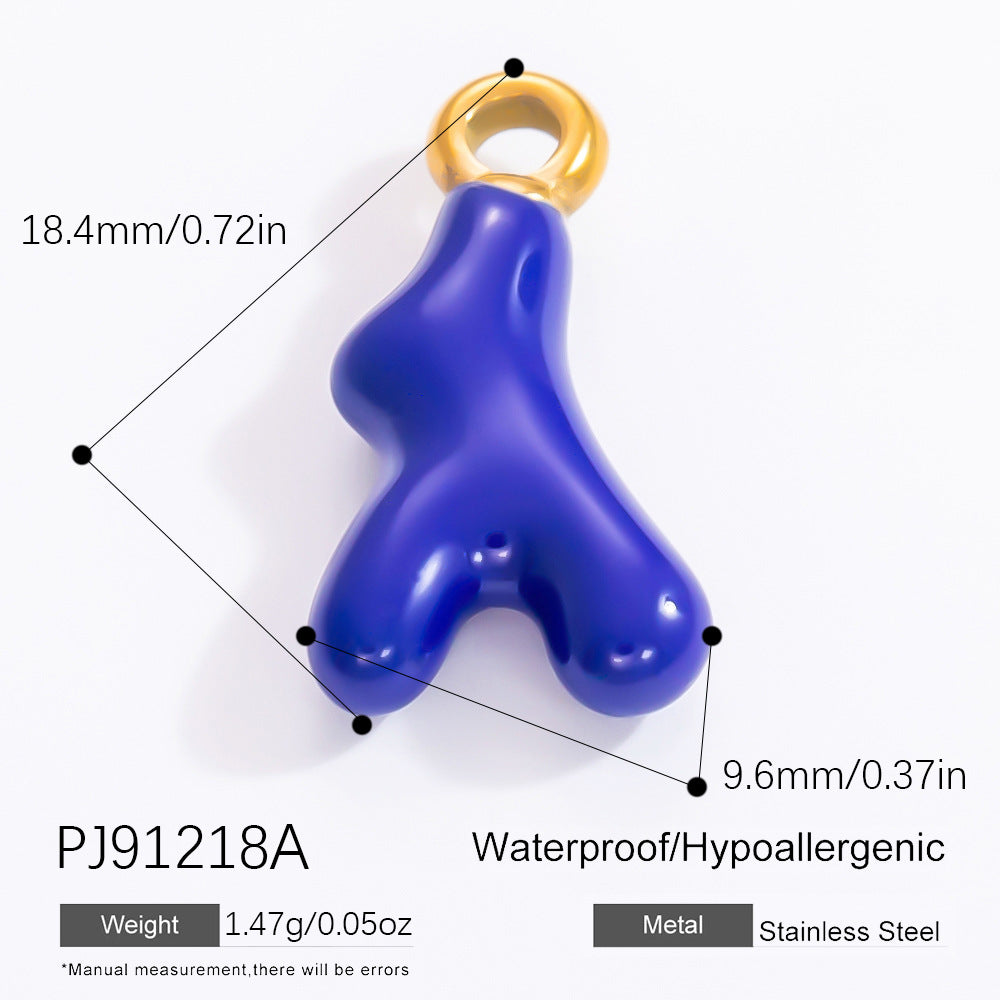 DIY Jewelry Accessories Do Not Fade, High-end Necklace Accessories Electroplated 18k Real Gold Stainless Steel Pendant Single Pendant