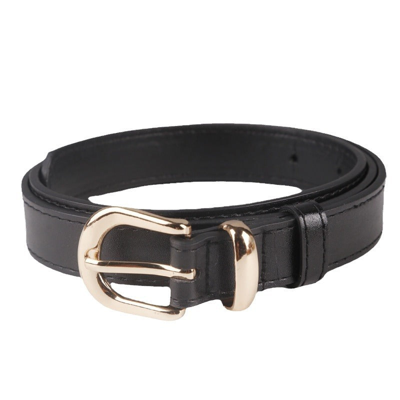 New Fashionable Women's Belt Simple and Versatile Jeans Belt Female Student Decorative Pin Buckle Belt Manufacturer Wholesale
