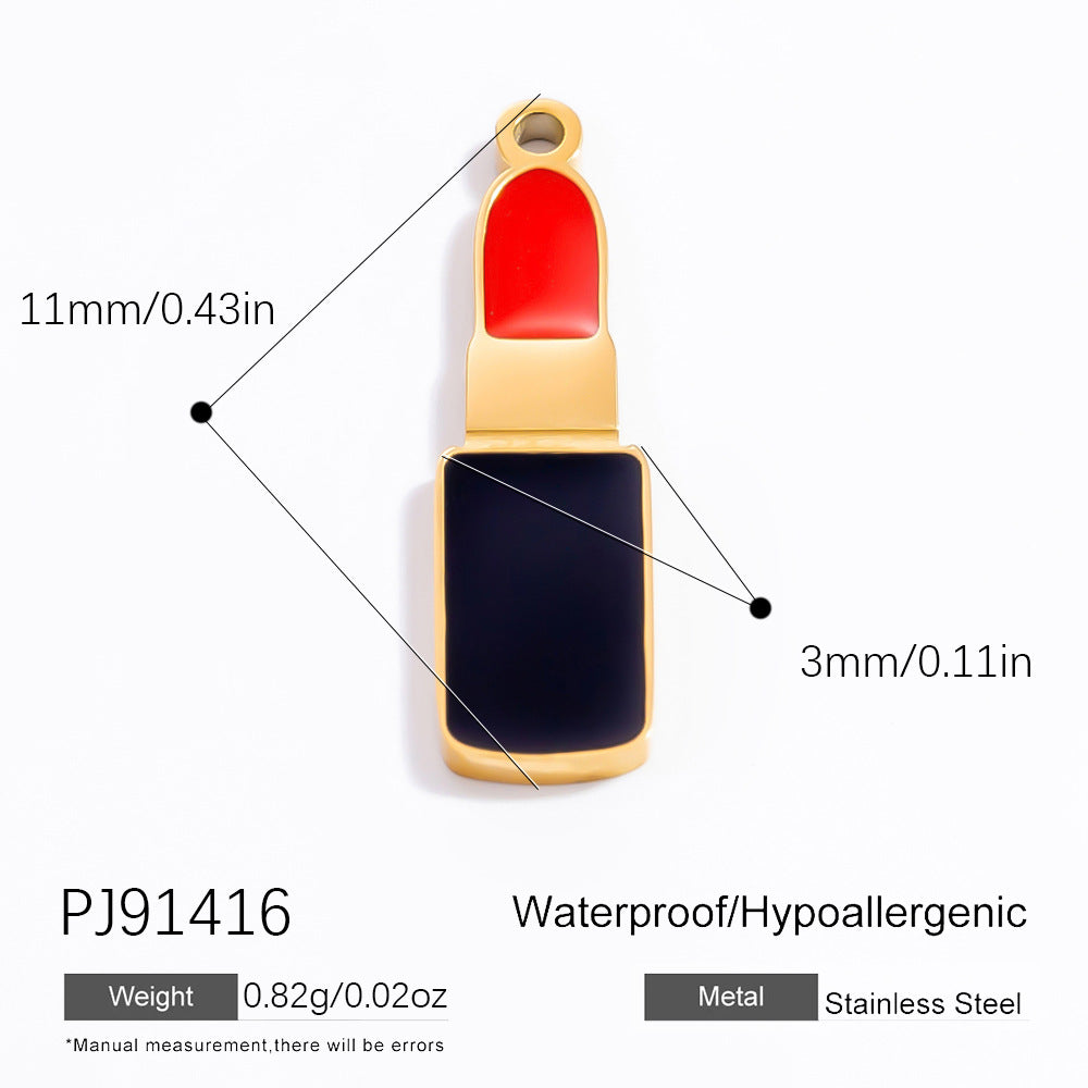 DIY Jewelry Accessories Do Not Fade, High-end Necklace Accessories Electroplated 18k Real Gold Stainless Steel Pendant Single Pendant