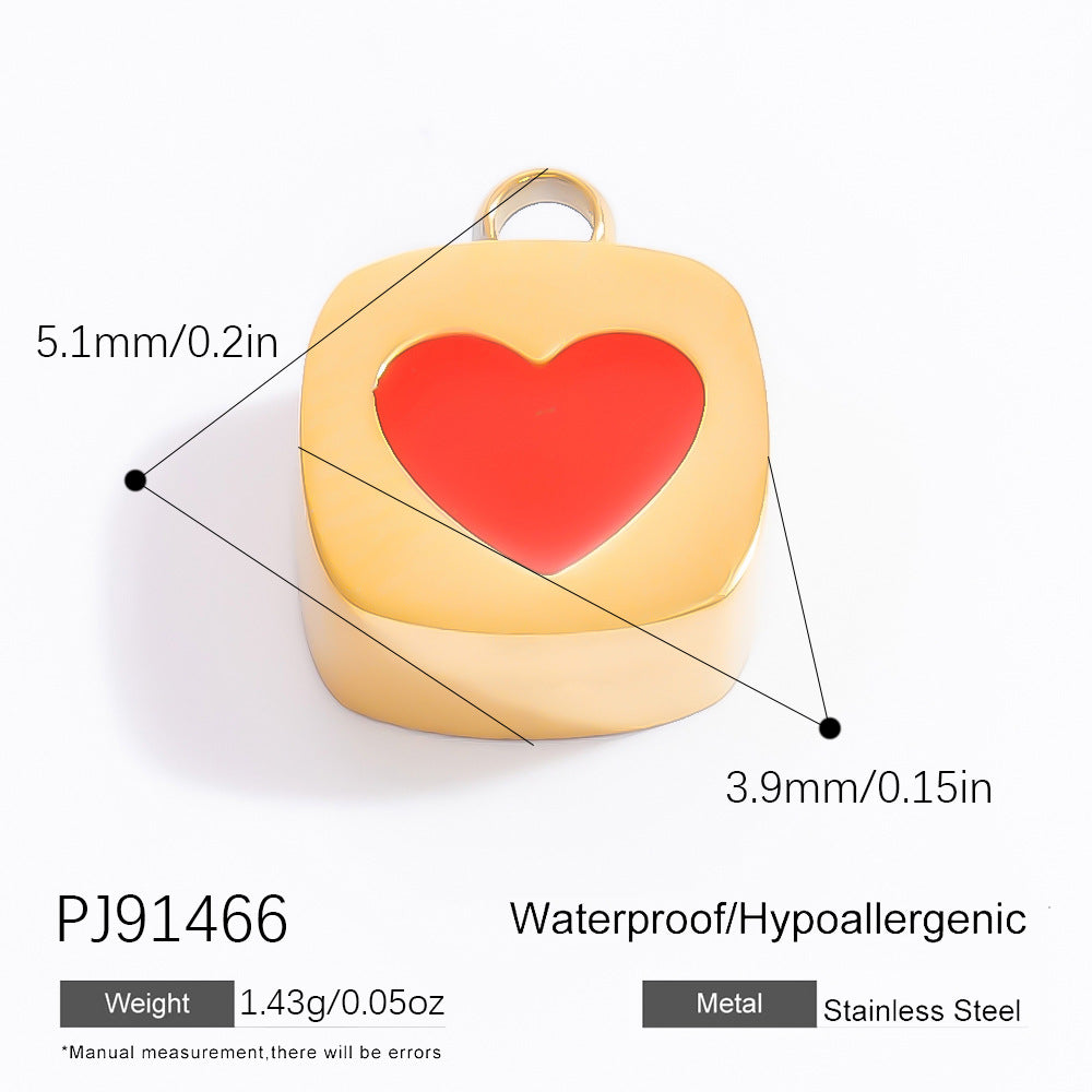 DIY Jewelry Accessories Do Not Fade, High-end Necklace Accessories Electroplated 18k Real Gold Stainless Steel Pendant Single Pendant