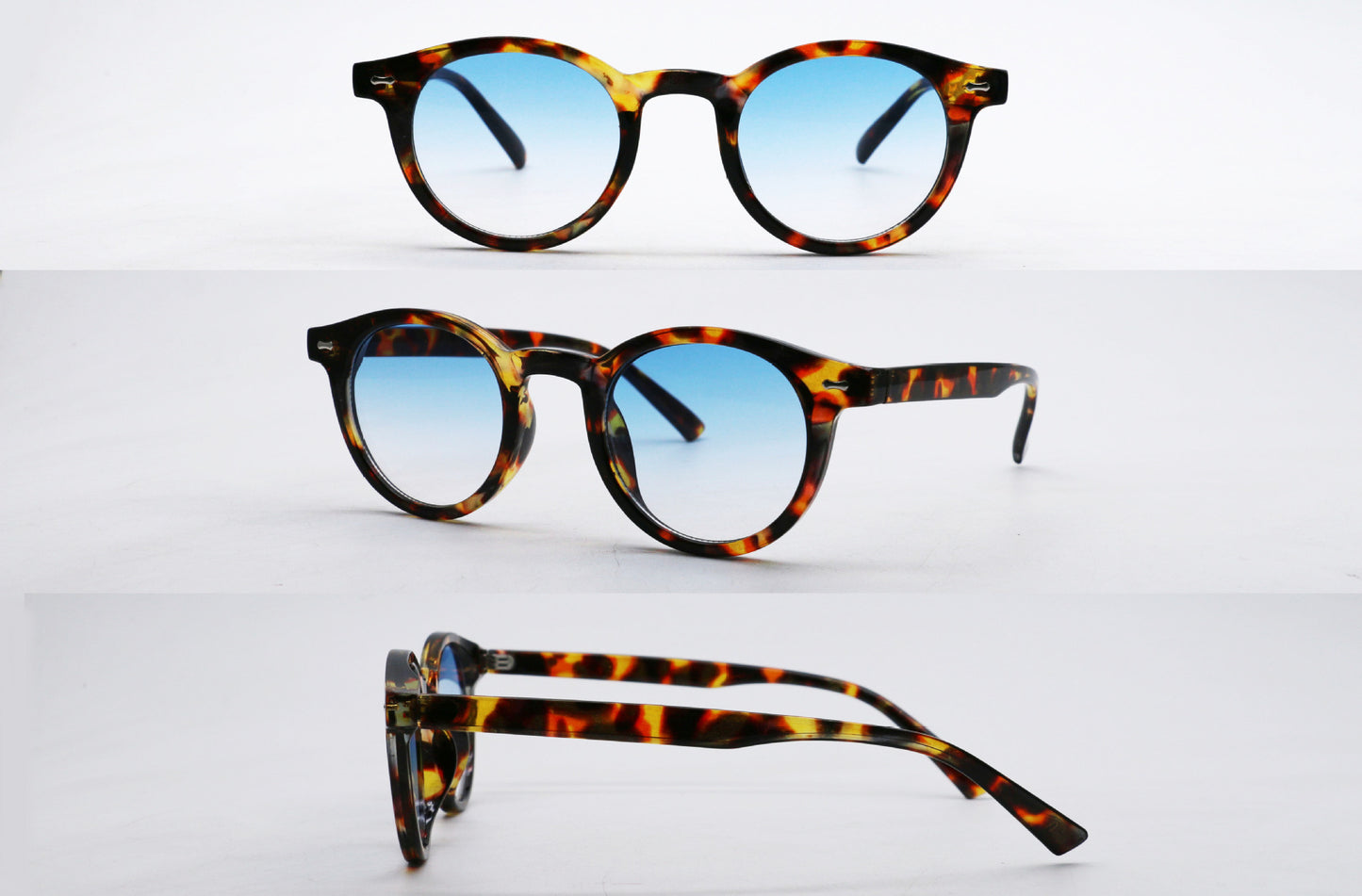 Rice Nail Round Frame Sunglasses 2025 New Retro Ocean Piece Personalized Sunglasses Trendy Male Female Internet Celebrity Sunglasses