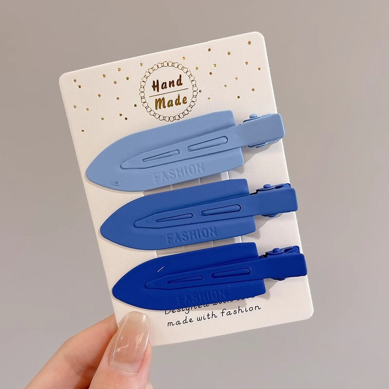 Black and White Checkerboard Hairpin Seamless Hairpin Broken Hair Bangs Side Clip Female Korean Duck Bill Clip One-word Clip