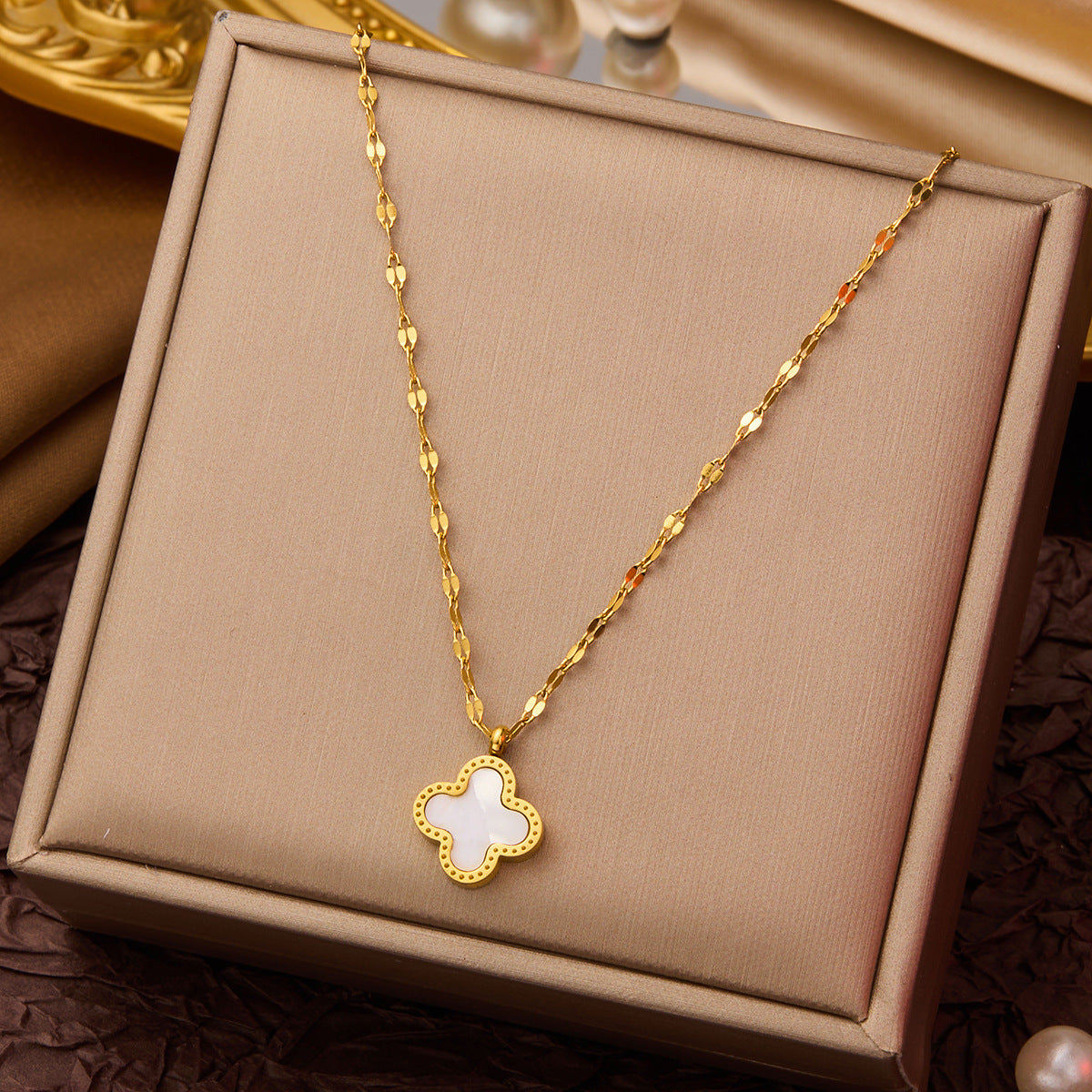 INS Style Titanium Steel Necklace Women's Premium Light Luxury Versatile Clavicle Chain