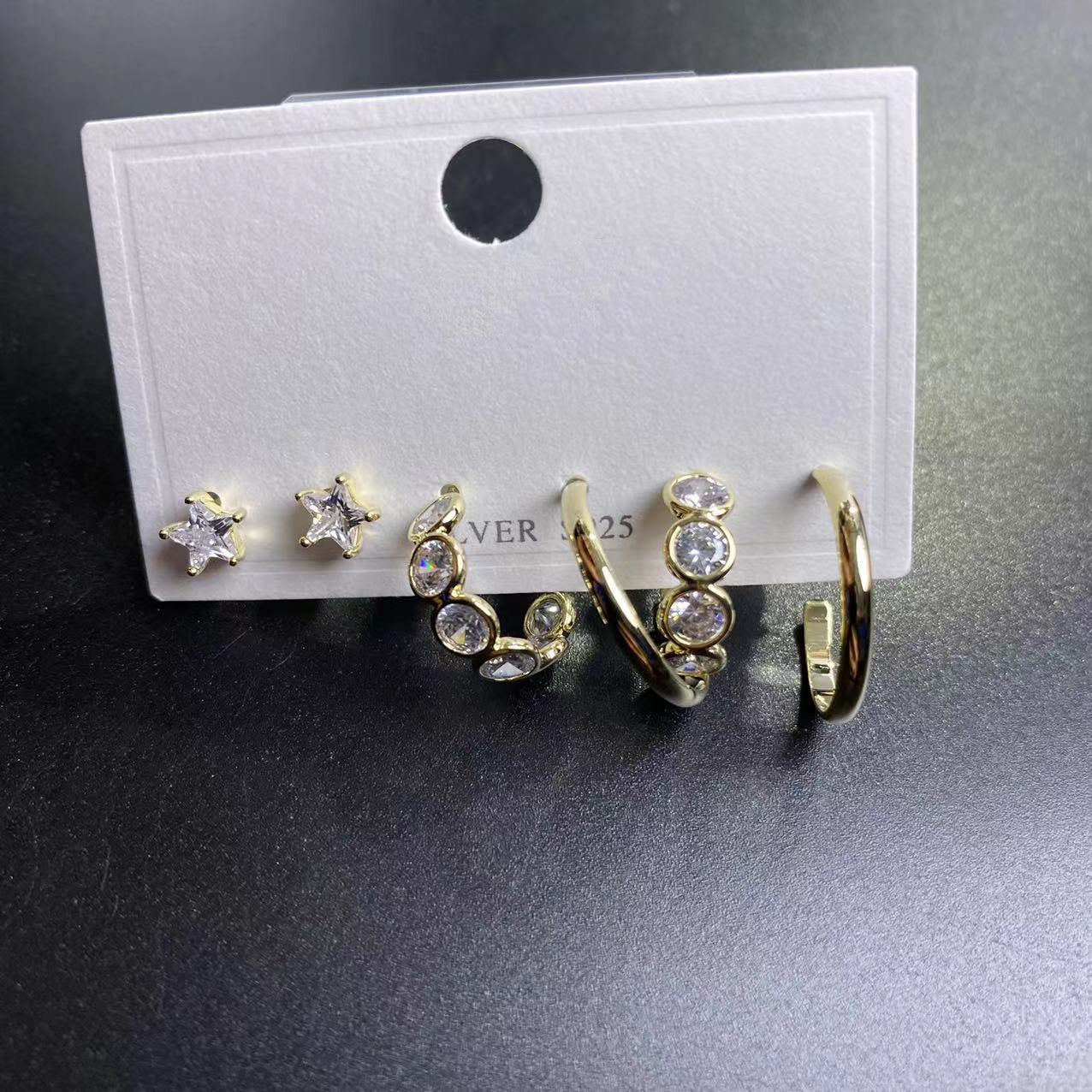 2025 New Micro-inlaid Zircon Wrapped Pearl Stud Earrings Women's Summer Fashion Small and Versatile Earrings Earrings