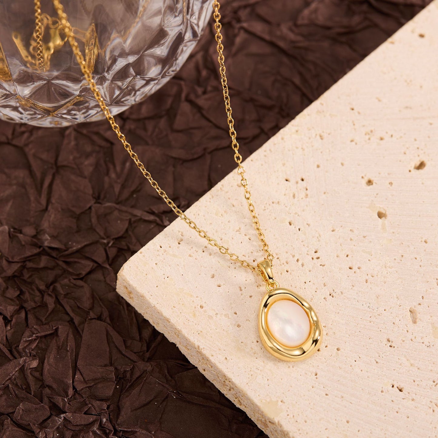 Summer New Titanium Steel Non-fading Versatile Necklace Light Luxury Simple Pendant Women's Necklace