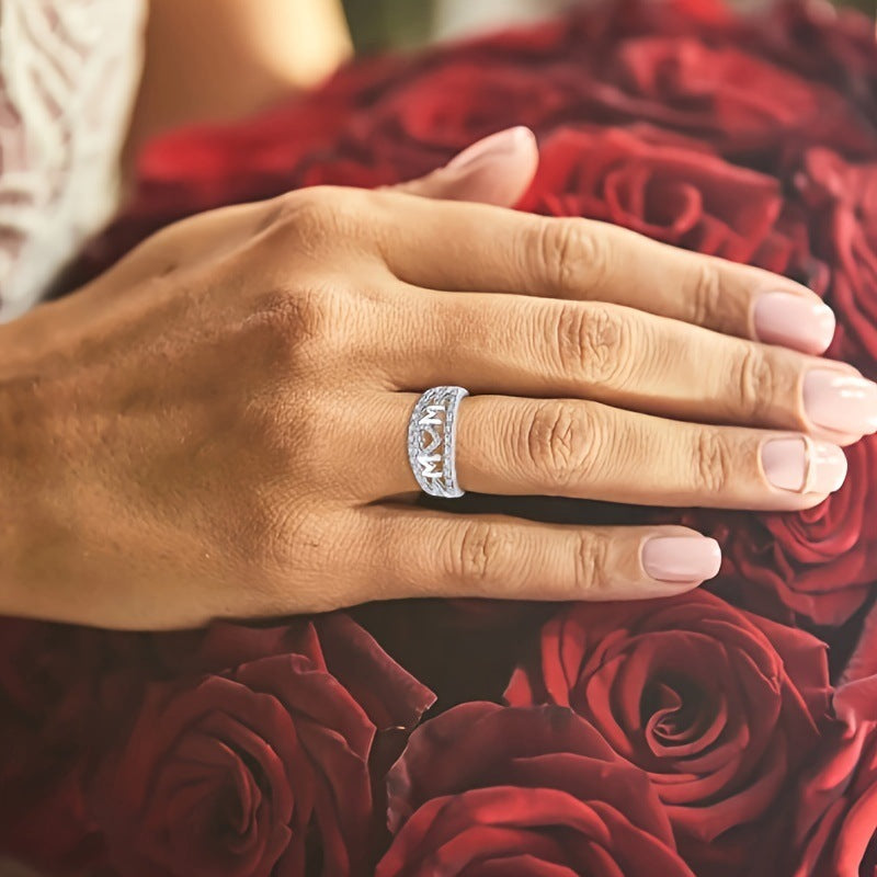 Popular Letter MOM Ring European and American Ring Women's Ring Ring Wholesale