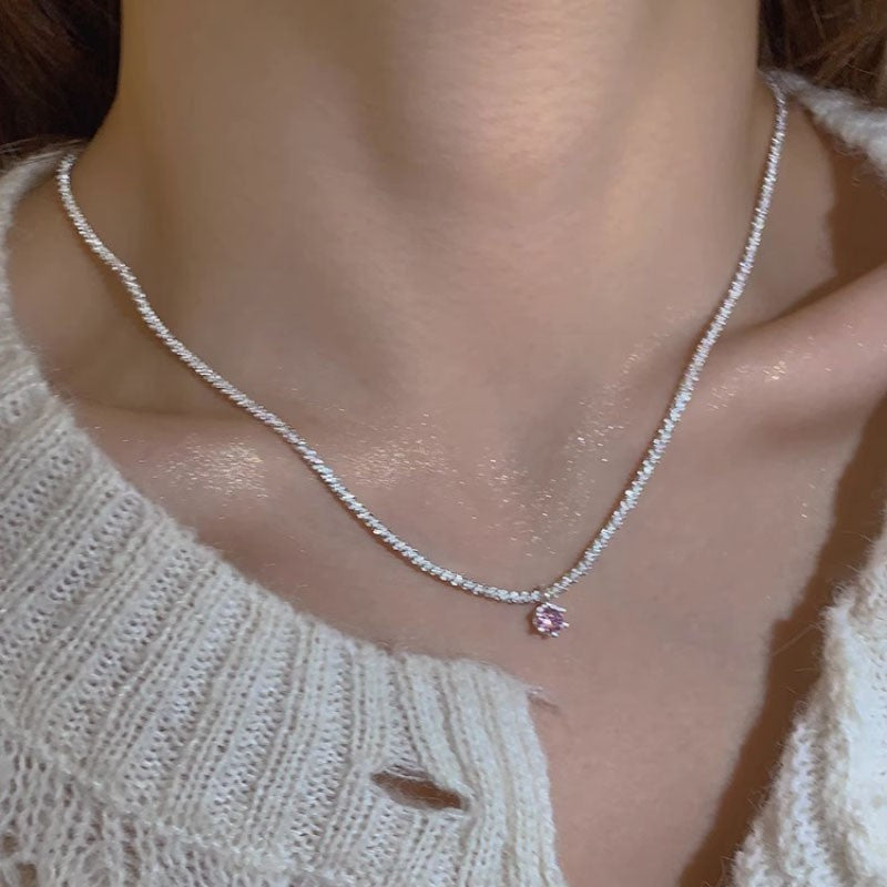 S925 Sterling Silver Premium Butterfly Necklace Gift Ins Female Niche Cold Wind Light Luxury Personalized Fashion Internet Celebrity Pendant