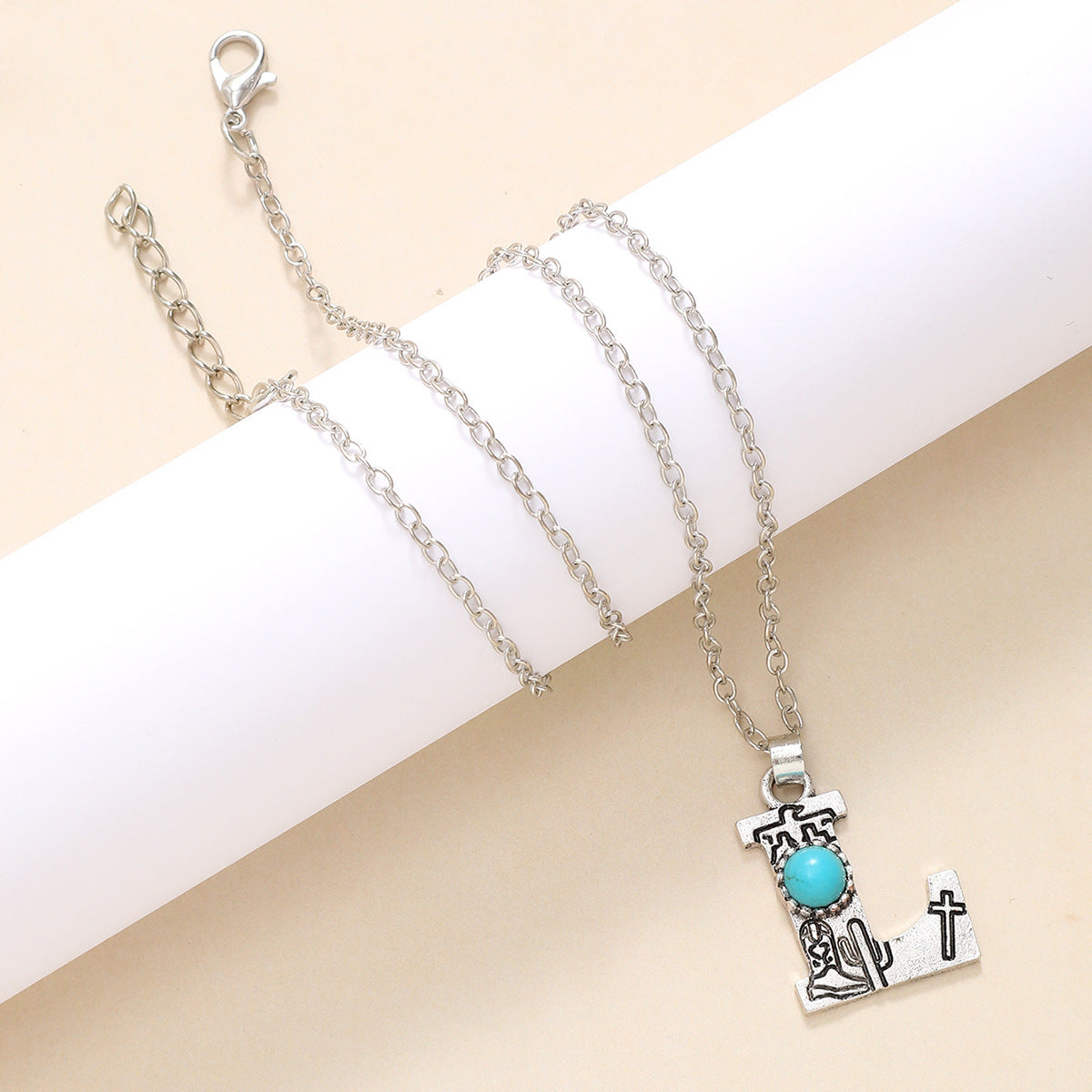 Western Wind Alloy English Alphabet Necklace Mother's Day Gift