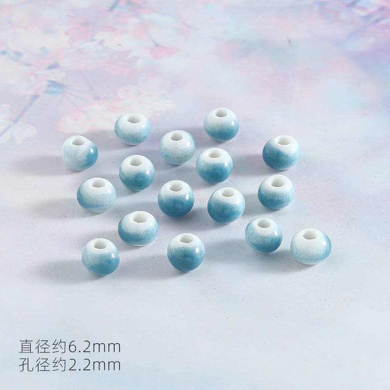 Ocean Wind Ceramic Beads Rabbit Conch Cat Claws Beaded Accessories Handmade Material DIY Loose Beads Bracelet Accessories