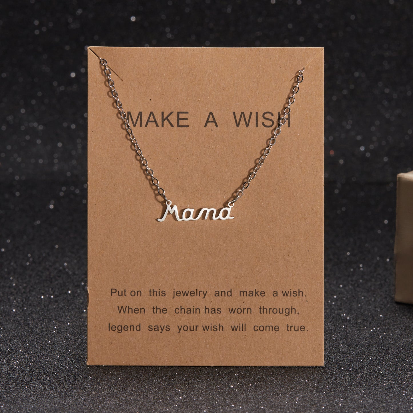 New Stylish Simple Mama Pendant Clavicle Chain Stainless Steel Letter Love Necklace Mother's Day Gift