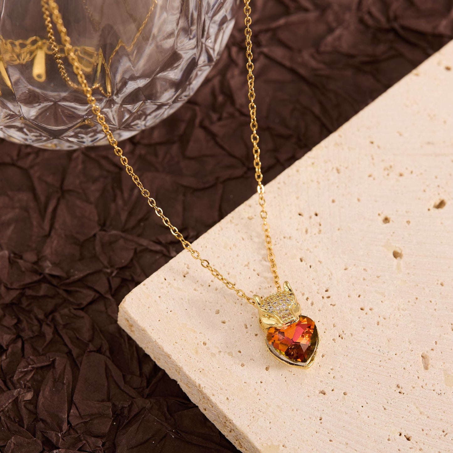 Summer New Titanium Steel Non-fading Versatile Necklace Light Luxury Simple Pendant Women's Necklace