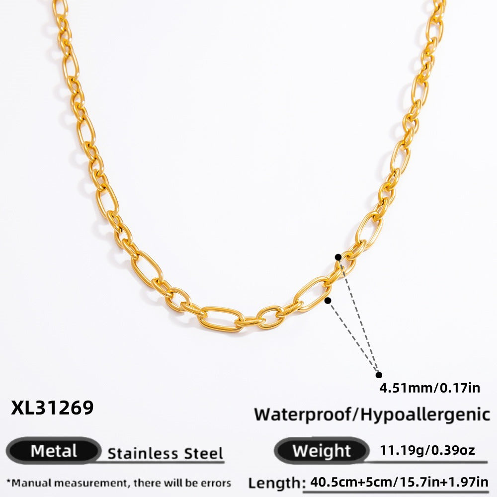 DIY Jewelry Accessories Do Not Fade, High-end Necklace Accessories Electroplated 18k Real Gold Stainless Steel Pendant Single Pendant
