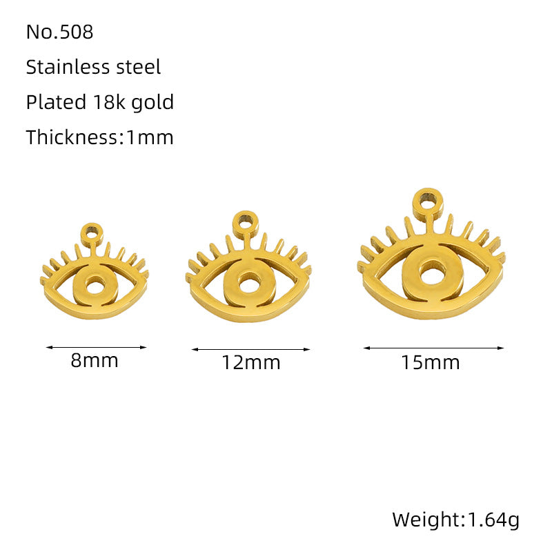 Stainless Steel Jewelry Accessories Necklace Accessories Plated 18k Gold Versatile Simple Wind Titanium Steel Pendant Spot Wholesale