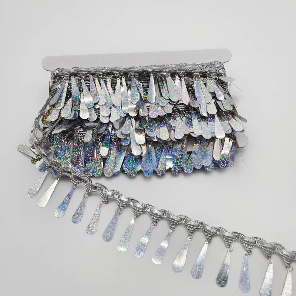 Gold and Silver Laser Slings Lace Dance Clothing Accessories Embroidery Lace Accessories