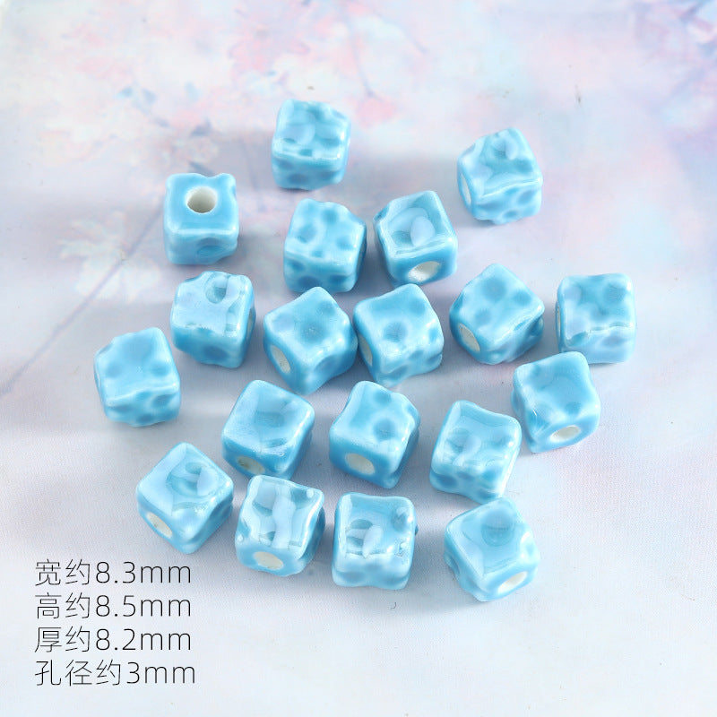 Ocean Wind Ceramic Beads Rabbit Conch Cat Claws Beaded Accessories Handmade Material DIY Loose Beads Bracelet Accessories
